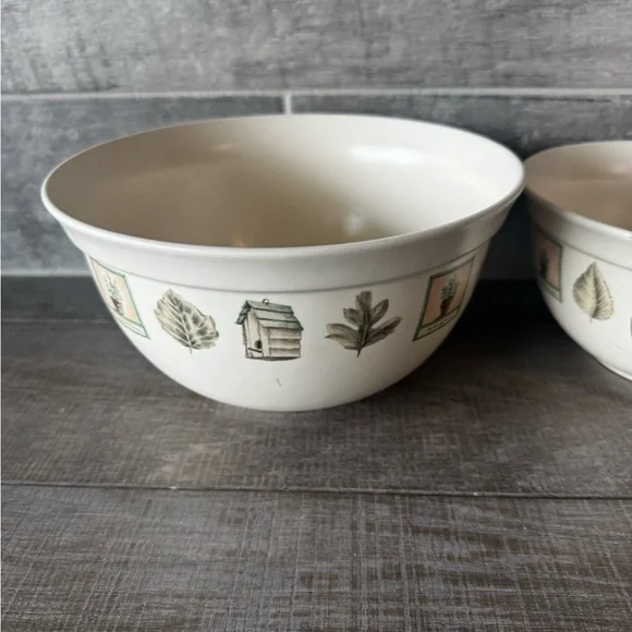 Vintage Pfaltzgraff Naturewood nesting bowl 9.5X5” / 8X4” / 6.75X3.5” set of 3